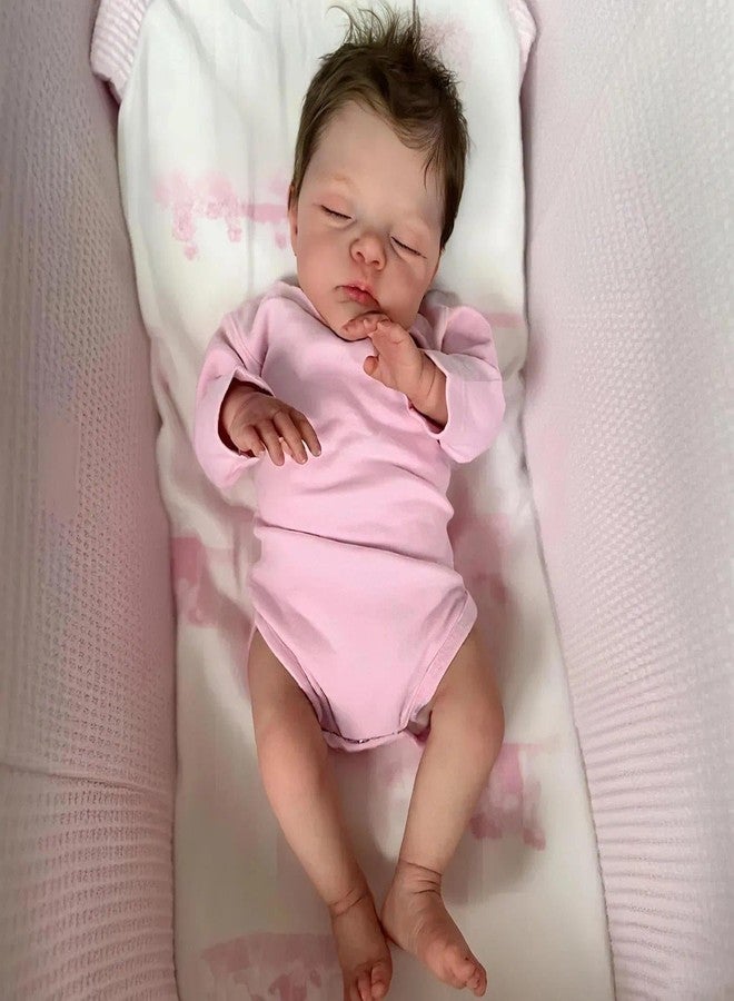Anano Squishy 45cm Realistic Reborn Baby Dolls Silicone Baby Reborn Toddler Dolls Real Life Silicone Babies with Vivid Veins and Rosy Cheeks for Kids Creative Role-Play & Gift - Image 2